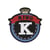 Ecusson thermocollant badge royal K King 5cm