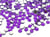 300 Perles Strass Cabochon Rond Strass Violet 3 mm Acrylique à coller - Dos Argenté
