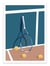 Affiche 30 x 40 cm - Raquette US Open - LPX Illustration
