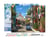 Peinture par Numéro Figured'Art avec Cadre - Ruelle et 2 CV - Kit de Loisir Créatif DIY Numéro d'Art Complet - 40x50cm toile tendue sur châssis