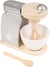 Mamabrum Jeu d'Imitation Robot Pâtissier en Bois pour Enfants - Pétrin avec Fouet, Bol & une Spatule Petits Chefs 20 * 19 * 13,5 cm