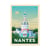 Affiche 30x40 cm - Nantes La Tour Lu - Olahoop Travel Posters