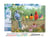Peinture par Numéro Figured'Art avec Cadre - Oiseaux sur la barrière - Kit de Loisir Créatif DIY Numéro d'Art - 40x50cm toile tendue sur châssis