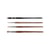 Lot de 4 pinceaux Raphaël lavis softaqua rond précision plat précision