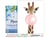 Peinture par Numéro Figured'Art avec Cadre - Girafe et Chewing gum - Kit de Loisir Créatif DIY Numéro d'Art - 40x50cm toile tendue sur châssis