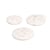 Lot de 3 boutons rond bouteilles recyclées 2 trous blanc