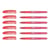 Lot de 6 stylos roller FriXion Point 0,5 mm rouge