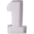 Plateau Blanc Apéro/Dessert Chiffre 1 - 26 cm