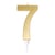 Bougie géante or - chiffre 7