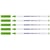 Lot de 5 feutres textiles permanents pointe fine 1 mm - EDDING - Vert clair