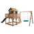 AXI Maisonnette Liam avec balancoire Nid rond Summer Brun Vert avec Toboggan Vert - Axi House