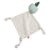 Doudou mouchoir pomme en coton Vert