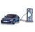 Audi RS e-tron GT miniature 1:36 grise avec piles