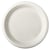 12 Assiettes en Canne à Sucre - Blanc