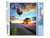 Peinture par Numéro Figured'Art - Montgolfières au dessus des Champs vertical - Kit de Loisir Créatif Numéro d'Art - 40x50cm sans châssis en bois