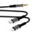 LinQ Adaptateur USB-C + pour iPhone Lightning vers jack 3.5mm Noir