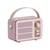 Mini Enceinte Bluetooth Rose Retro HIFI Haute Fidélité Son Stéréo 360° Portable YONIS