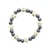 Bracelet Hématite Perles rondes 8 mm et Perles bois 1 cm - Omsaé