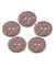 Lot de 5 boutons Nacre Colorée