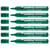 Lot de 6 marqueurs permanents - EDDING - Pointe ronde 1,5-3 mm - Corps aluminium - Vert