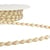 Bobine 25m galon bicolore 6mm Beige