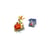 Le Petit Prince - Figurine Le Petit Prince et ses amis dans le train 8 cm - Plastoy
