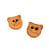 Bouton bois enfants chat