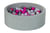 Piscine à balles Aire de jeu + 300 balles perle, rose, argent - Velinda