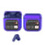 Ecouteurs Bluetooth Sport Sans Fil Ecran Tactile ANC ENC Waterproof Blanc Violet 2 YONIS