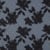 Tissu Viscose Feuilles et pointillés lurex sur fond Bleu ancien