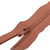 Fermeture fine à glissière non séparable polyester Rouge rouille spirale 4mm