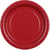 6 Assiettes Rouge Bordeaux Ø18 cm - En carton