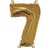 Ballon Chiffre 7, 40cm, 1pce. , or