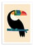 Affiche - Rainbow Toucan - Andy Westface