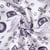 Tissu Coton imprimé Esprit Biker sur fond Blanc