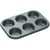 Plaque 6 Moules Cupcakes (7 cm) - Métal