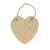 Plaque de porte cœur 14x13,5 cm bois - Artemio