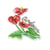 Ecusson thermocollant fleurs ardour 6,5cm x 6cm