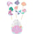 Set de 12 Décorations Cupcakes - Mermaid Magic