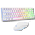 Ensemble clavier et souris - THE G-LAB Combo Hydro - Blanc - 6400 dpi