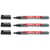Lot de 3 marqueurs pour tableaux blancs - EDDING - Pointe fine 1 mm - Noir