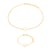 Collier et bracelet Hexalia en pierres Howlite - Sloya