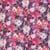 Tissu Voile de Coton fleurs Rosaéa sur fond Multicolore - Au mètre