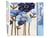 Peinture par Numéro Figured'Art - Fleurs bleues - Kit de Loisir Créatif DIY Numéro d'Art Complet - 40x50cm sans châssis en bois