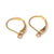 20 CROCHETS DORMEUSES supports BOUCLES d'oreilles metal dore 10x15 mm - creation bijoux perles