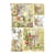 1 feuille de papier de riz 22.5 x 32 cm découpage collage Paper Designs CARTE POSTALE DE FLEURS 0224