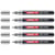 Lot de 5 marqueurs peinture - EDDING - Pointe ronde 1-2 mm - Argent