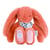 Peluche Lapin Fleurette terracotta 25 cm - Doudou et Compagnie