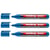 Lot de 3 Marqueurs permanents pointe moyenne 1,5-3 mm - EDDING - Bleu clair - 300
