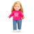 T-Shirt Fuchsia Corolle Academy pour poupée ma Corolle